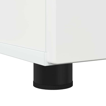 vidaXL Bathroom Cabinet with Storage High Gloss White 60 x 35 x 80 cm