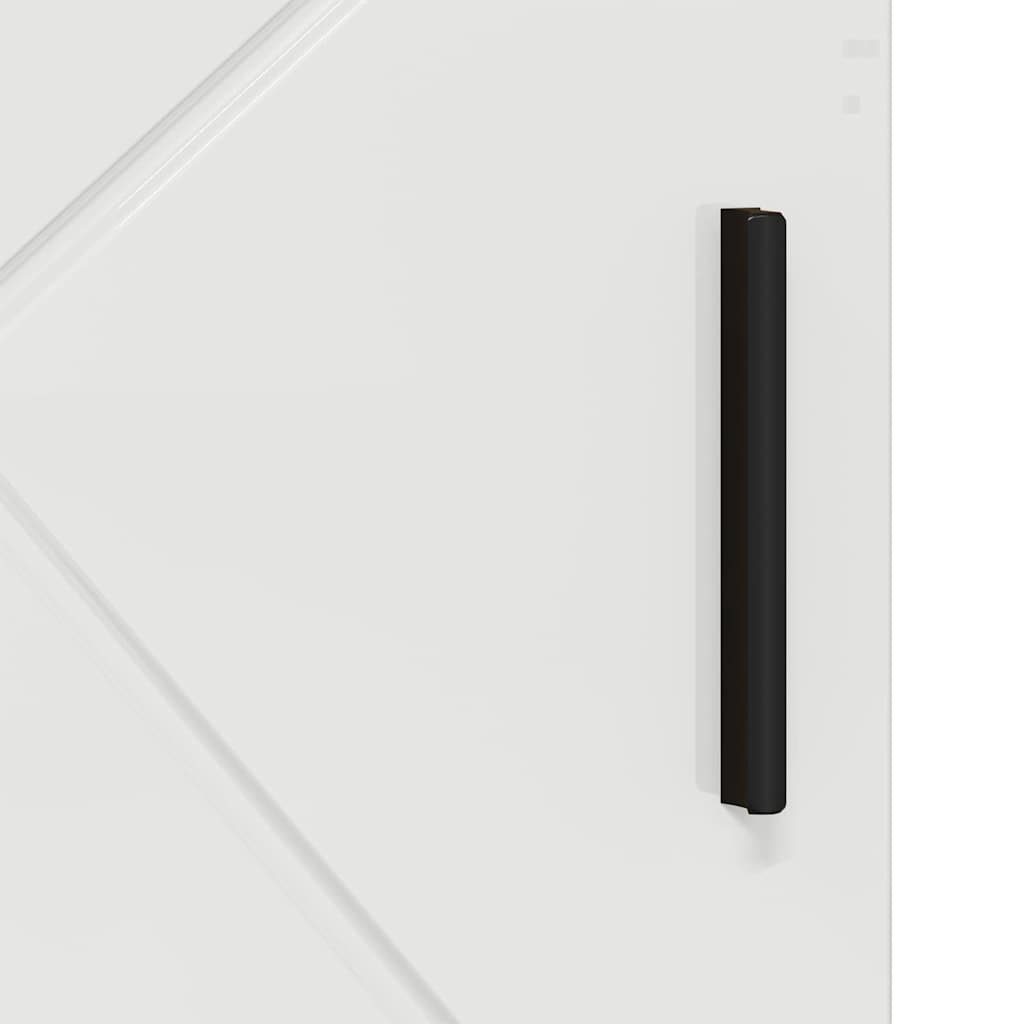 vidaXL Bathroom Cabinet with Storage High Gloss White 60 x 35 x 80 cm
