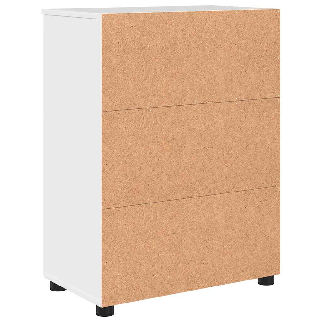vidaXL Bathroom Cabinet with Storage High Gloss White 60 x 35 x 80 cm