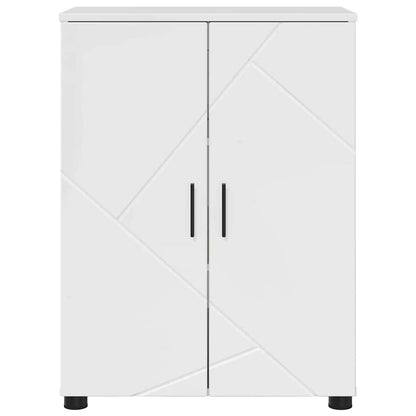 vidaXL Bathroom Cabinet with Storage High Gloss White 60 x 35 x 80 cm