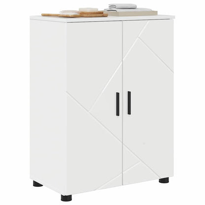 vidaXL Bathroom Cabinet with Storage High Gloss White 60 x 35 x 80 cm