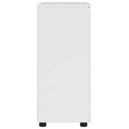 vidaXL Bathroom Cabinet with Storage High Gloss White 60 x 35 x 80 cm