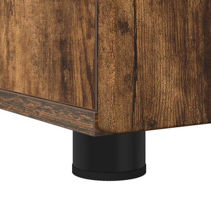 vidaXL Bathroom Cabinet with Storage Smoked Oak 60 x 35 x 80 cm