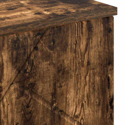 vidaXL Bathroom Cabinet Smoked Oak 60 x 35 x 80 cm