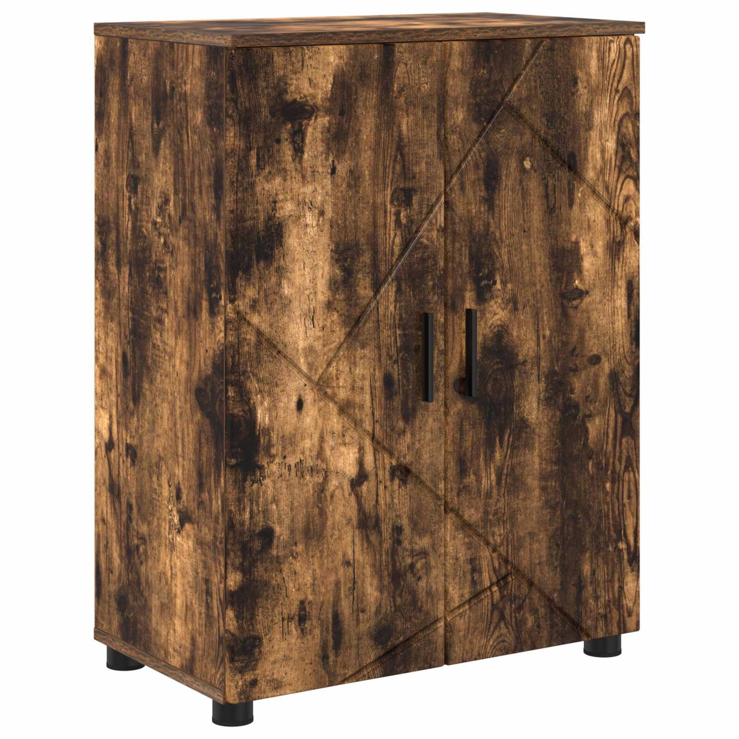 vidaXL Bathroom Cabinet Smoked Oak 60 x 35 x 80 cm