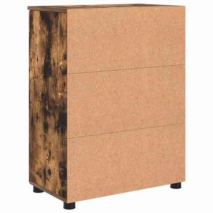 vidaXL Bathroom Cabinet Smoked Oak 60 x 35 x 80 cm