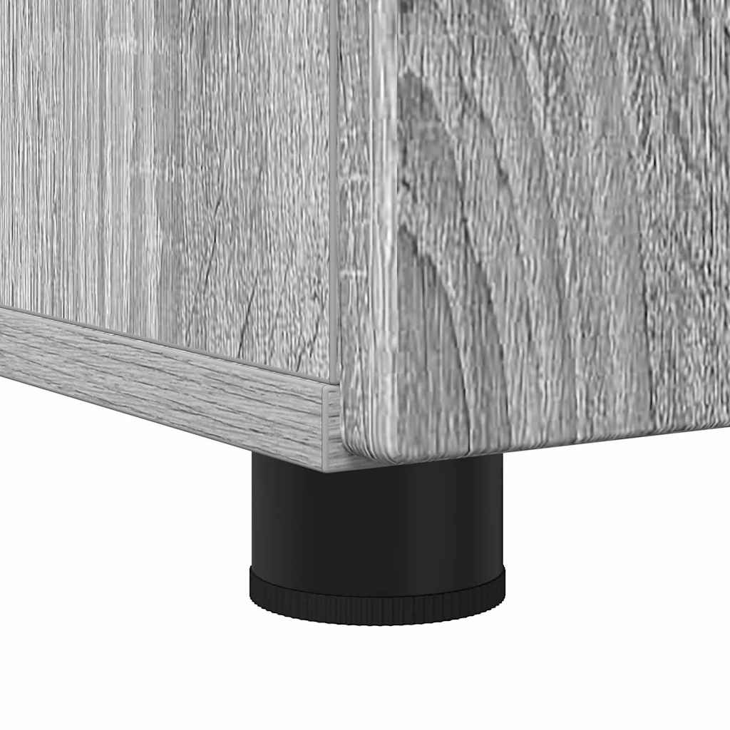 vidaXL Bathroom Cabinet with Storage Grey Sonoma 60 x 35 x 80 cm