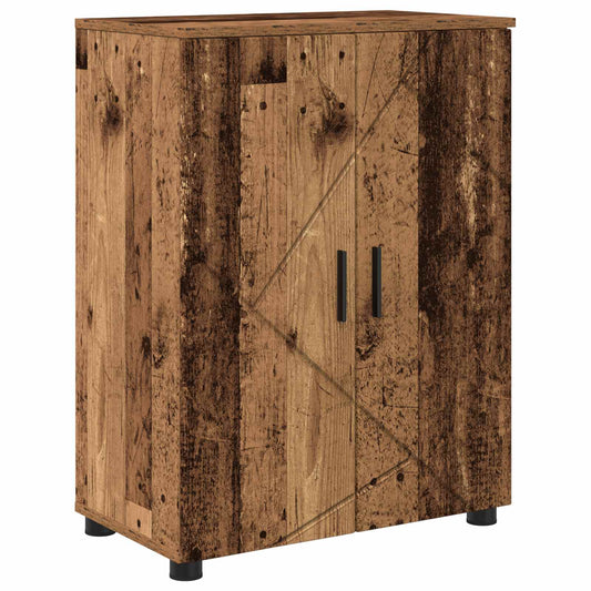 vidaXL Bathroom Cabinet Old Wood 60 x 35 x 80 cm
