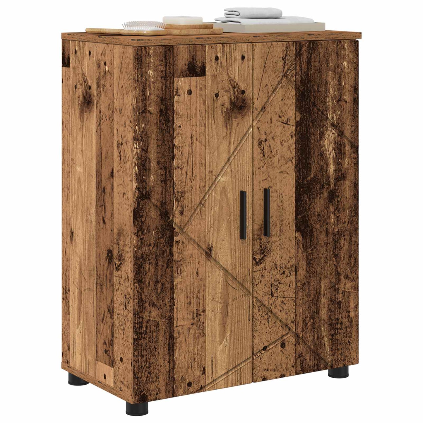 vidaXL Bathroom Cabinet Old Wood 60 x 35 x 80 cm