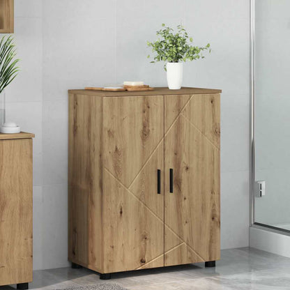 vidaXL Bathroom Cabinet with Storage Artisan Oak 60 x 35 x 80 cm