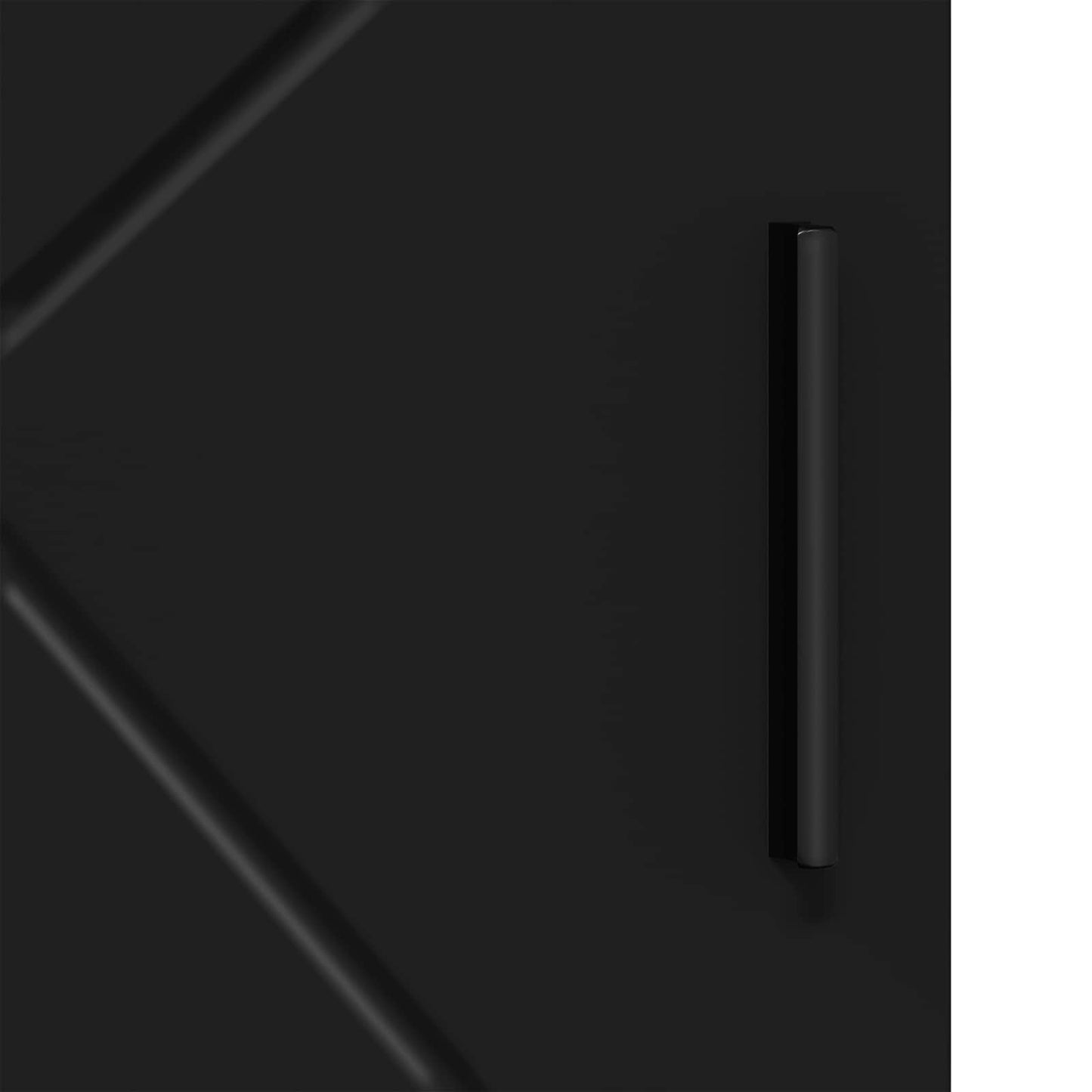 vidaXL Bathroom Cabinet Black 30 x 35 x 95 cm Engineered wood & Metal