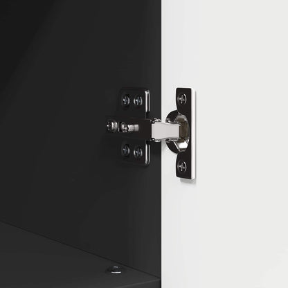 vidaXL Bathroom Cabinet Black 30 x 35 x 95 cm Engineered wood & Metal