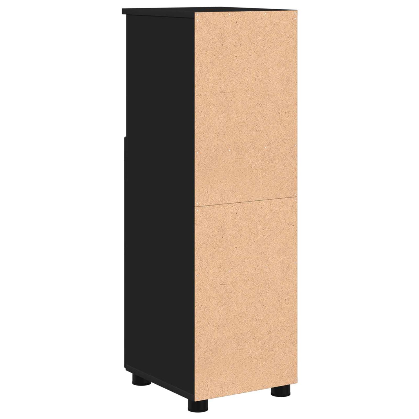 vidaXL Bathroom Cabinet Black 30 x 35 x 95 cm Engineered wood & Metal