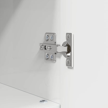 vidaXL Bathroom Cabinet with Storage High Gloss White 30 x 35 x 95 cm