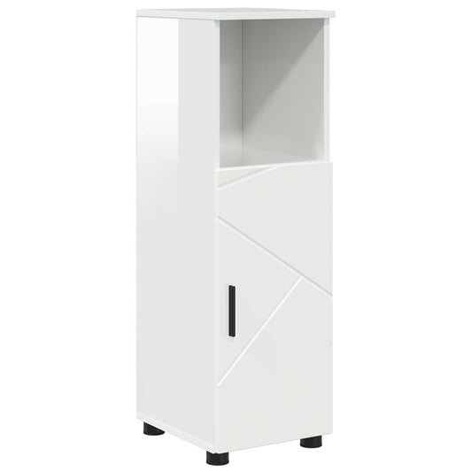 vidaXL Bathroom Cabinet High Gloss White 30 x 35 x 95 cm