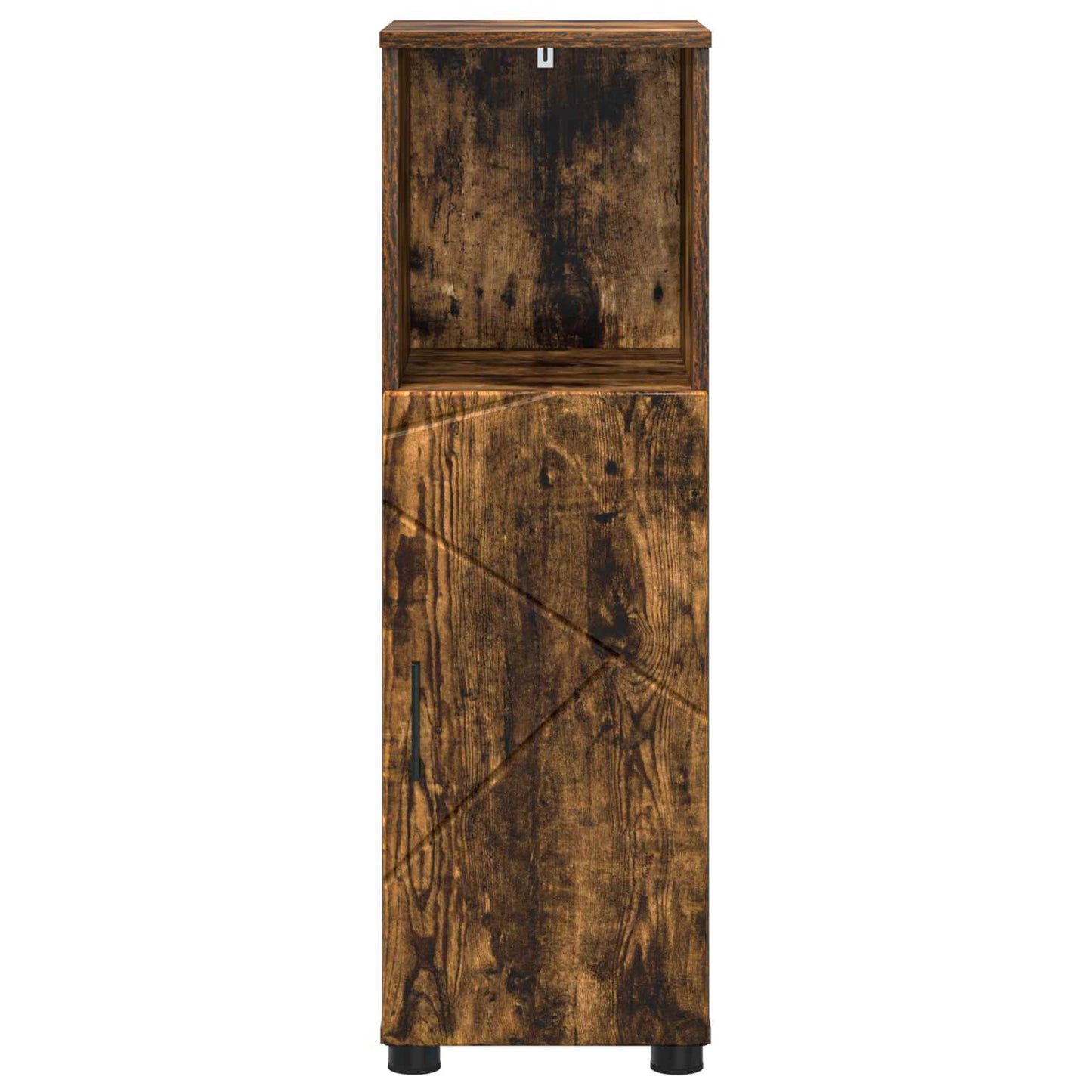 vidaXL Bathroom Cabinet with Storage Smoked Oak 30 x 35 x 95 cm