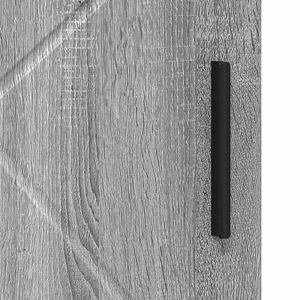 vidaXL Bathroom Cabinet with Storage Grey Sonoma 30 x 35 x 95 cm