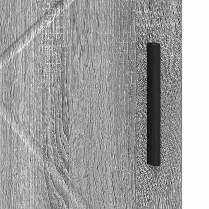 vidaXL Bathroom Cabinet with Storage Grey Sonoma 30 x 35 x 95 cm