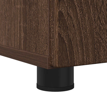 vidaXL Bathroom Cabinet with Storage Brown Oak 30 x 35 x 95 cm