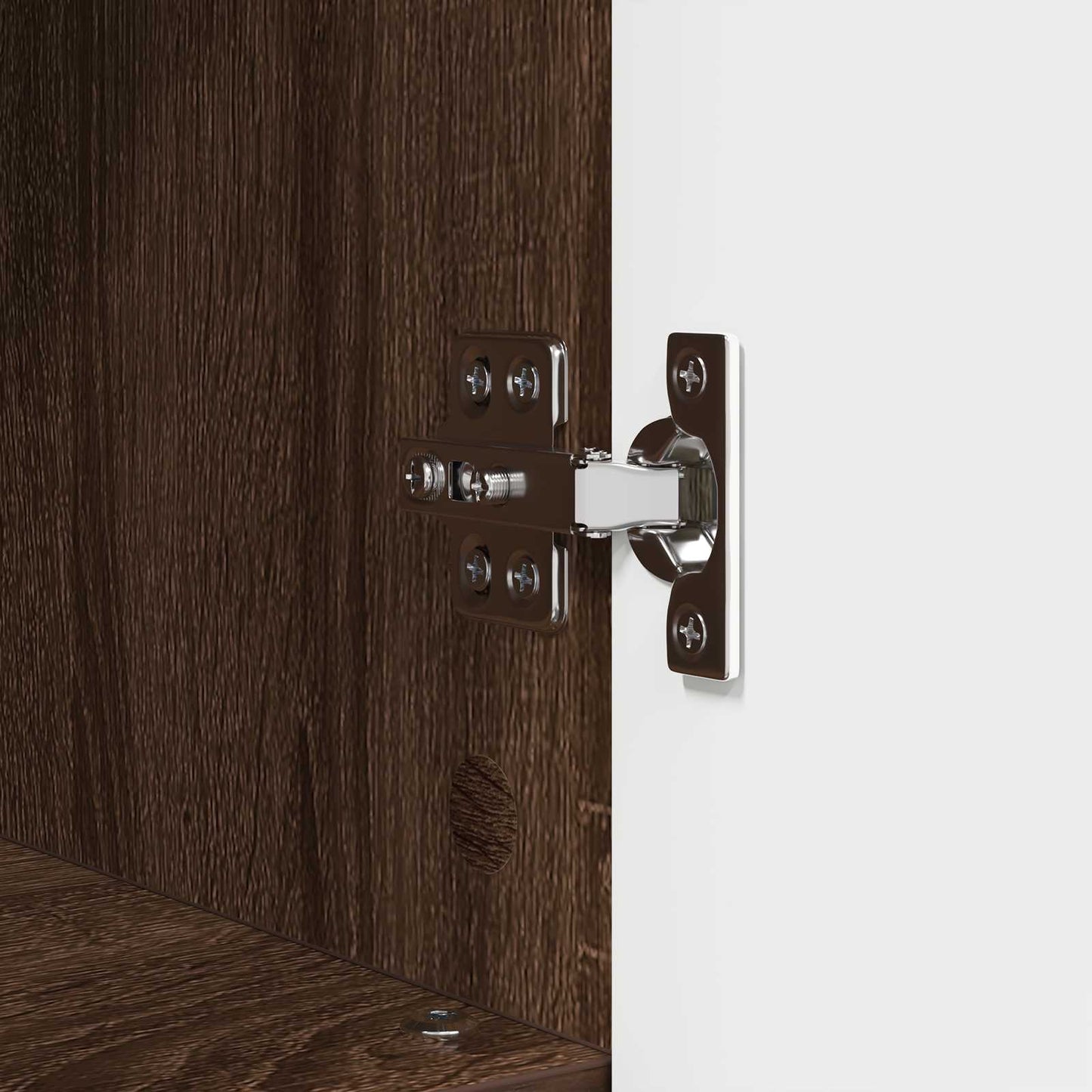 vidaXL Bathroom Cabinet with Storage Brown Oak 30 x 35 x 95 cm