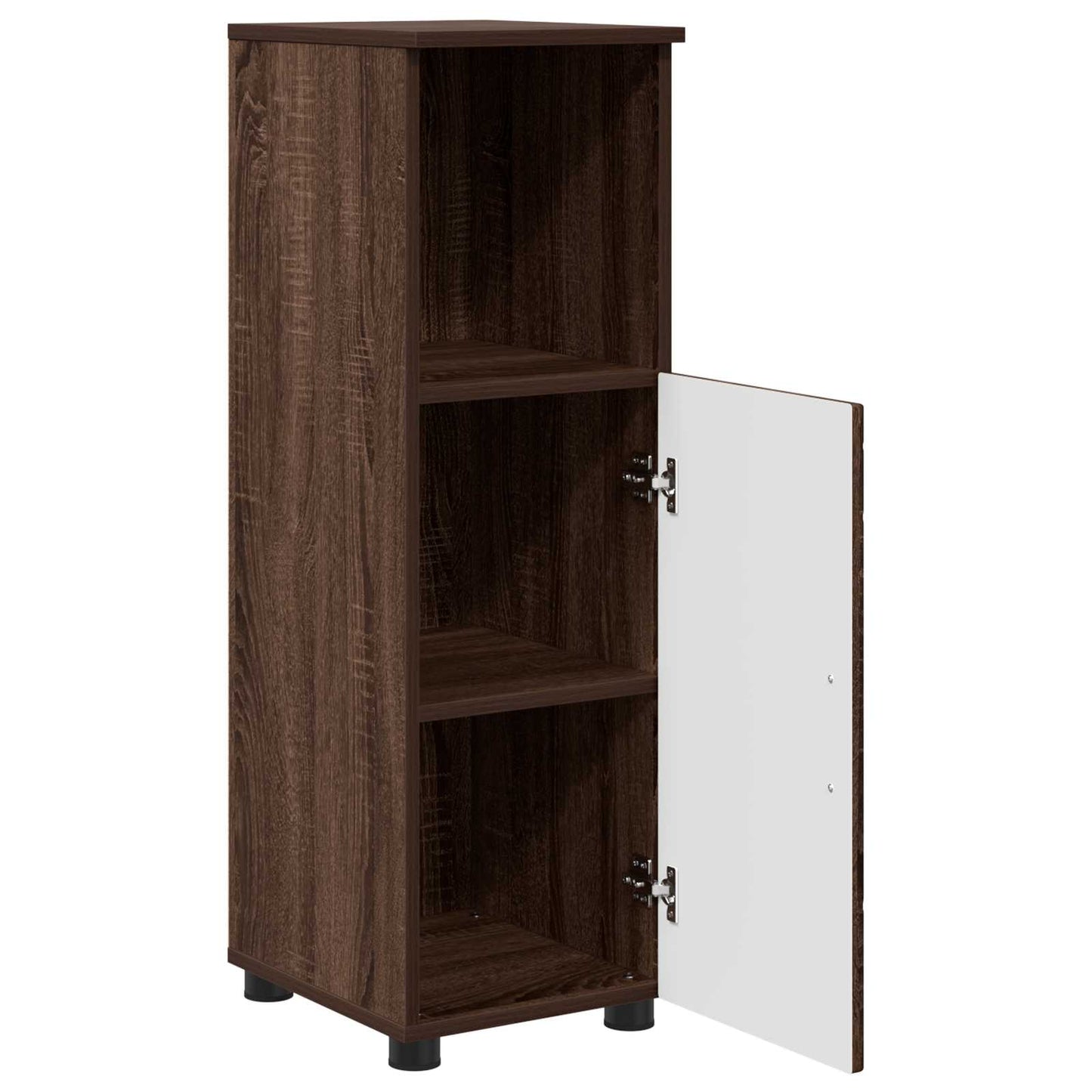 vidaXL Bathroom Cabinet with Storage Brown Oak 30 x 35 x 95 cm