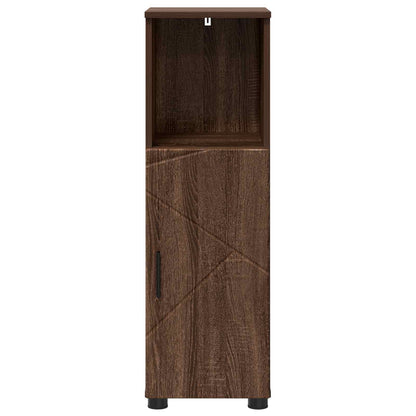 vidaXL Bathroom Cabinet with Storage Brown Oak 30 x 35 x 95 cm