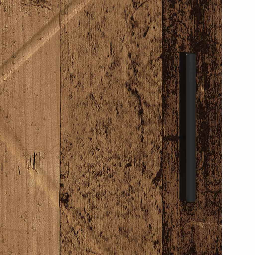 vidaXL Bathroom Cabinet with Storage Old Wood 30 x 35 x 95 cm