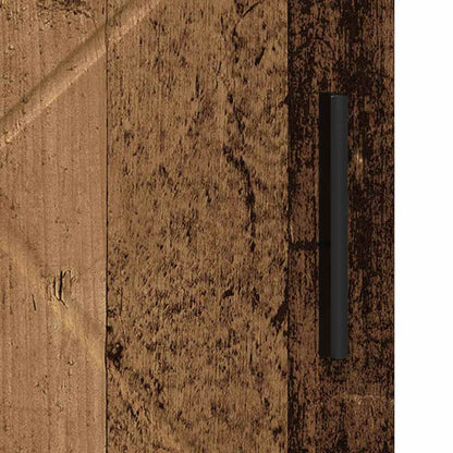 vidaXL Bathroom Cabinet with Storage Old Wood 30 x 35 x 95 cm