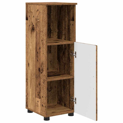 vidaXL Bathroom Cabinet with Storage Old Wood 30 x 35 x 95 cm