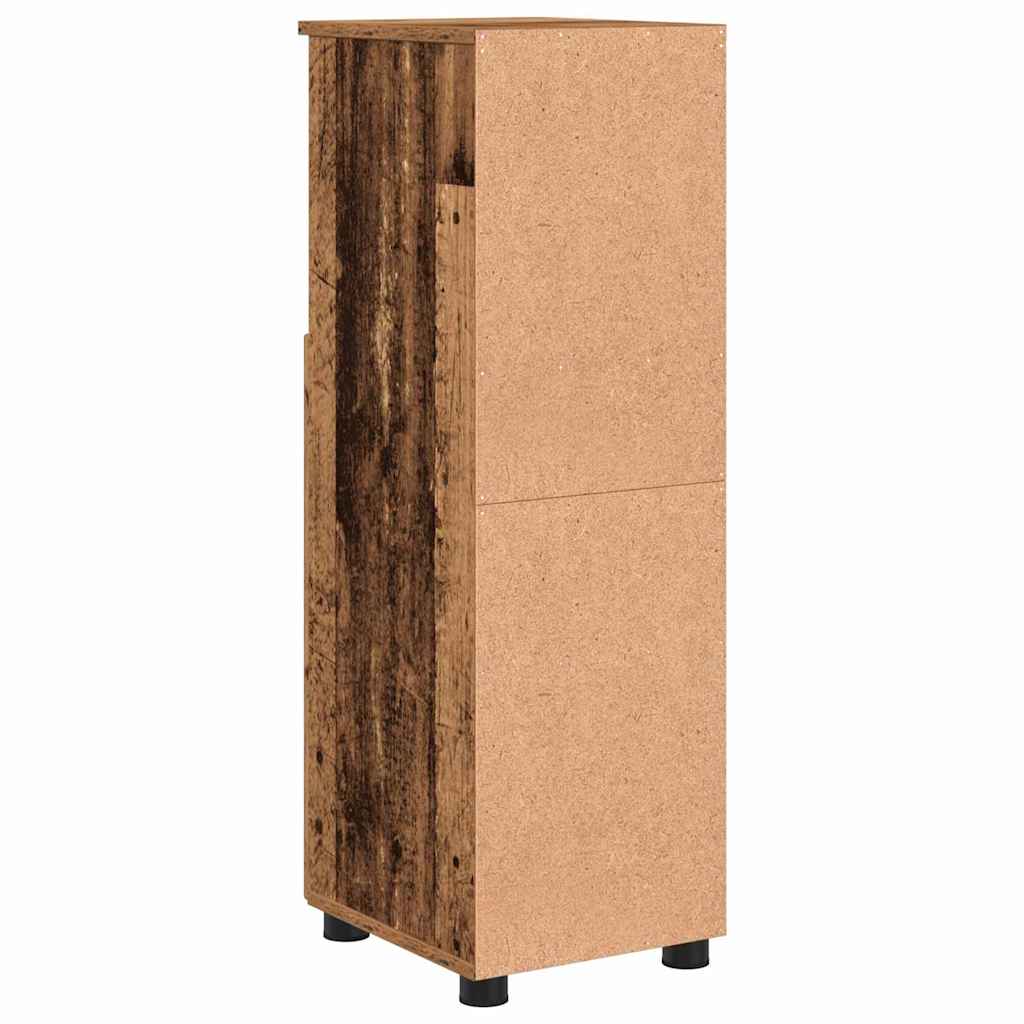 vidaXL Bathroom Cabinet with Storage Old Wood 30 x 35 x 95 cm
