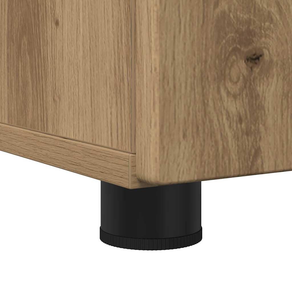 vidaXL Bathroom Cabinet with Storage Artisan Oak 30 x 35 x 95 cm