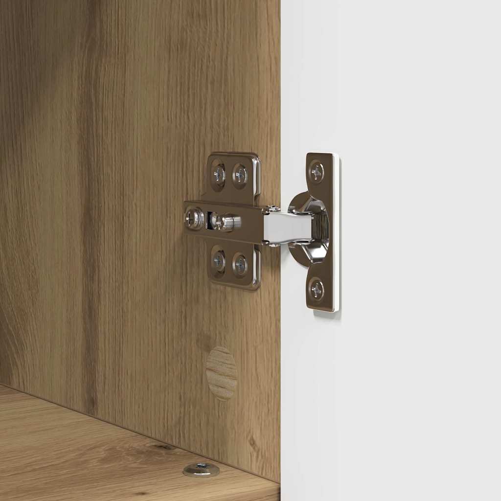 vidaXL Bathroom Cabinet with Storage Artisan Oak 30 x 35 x 95 cm
