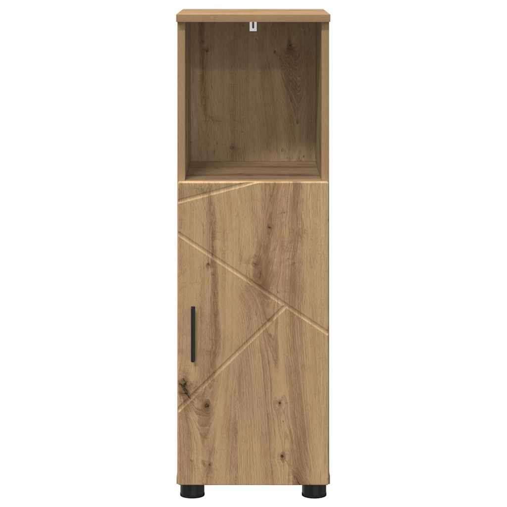 vidaXL Bathroom Cabinet with Storage Artisan Oak 30 x 35 x 95 cm