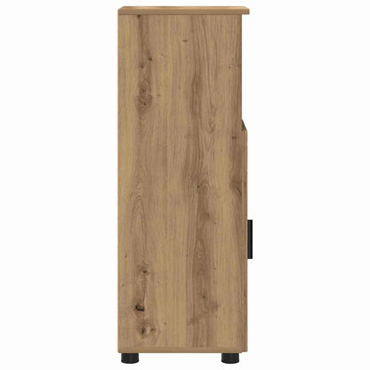 vidaXL Bathroom Cabinet with Storage Artisan Oak 30 x 35 x 95 cm