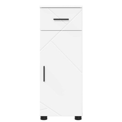 vidaXL Bathroom Cabinet White 30 x 35 x 80 cm Engineered wood & Metal