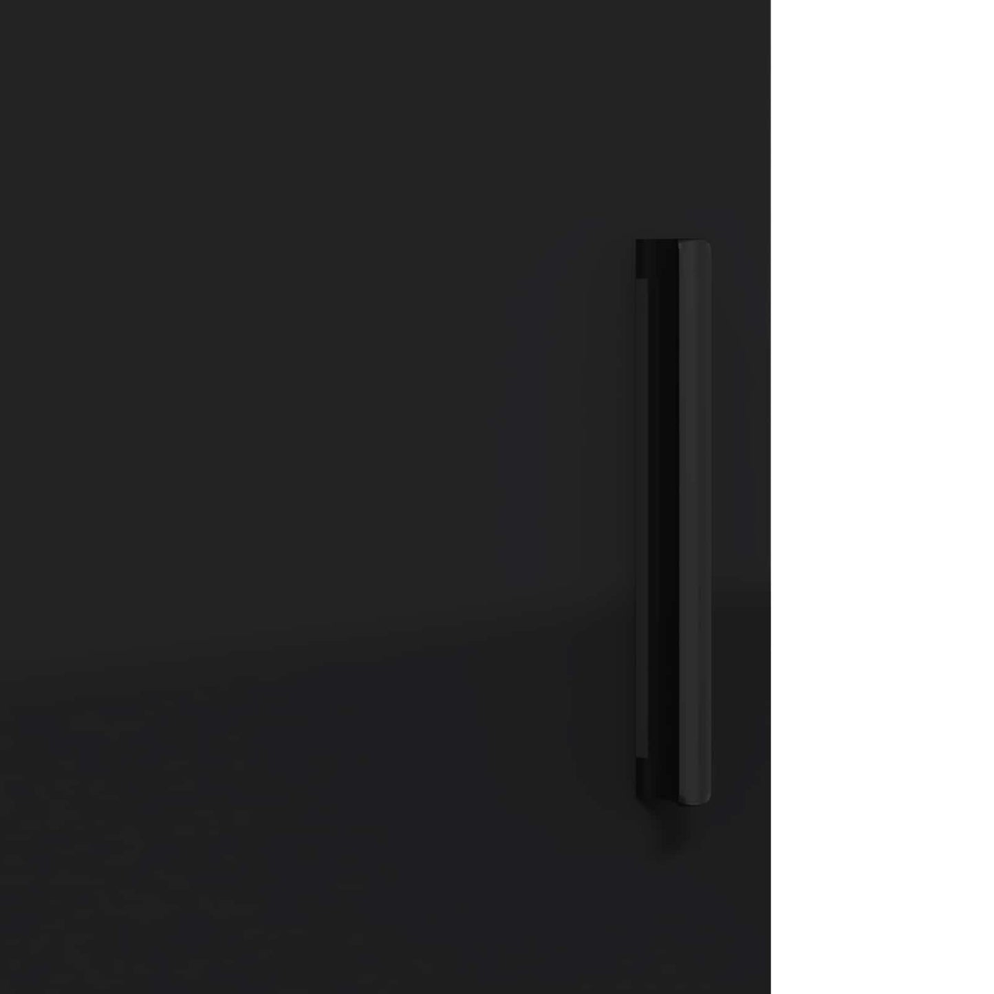 vidaXL Bathroom Cabinet Black 30 x 35 x 80 cm Engineered wood, Metal