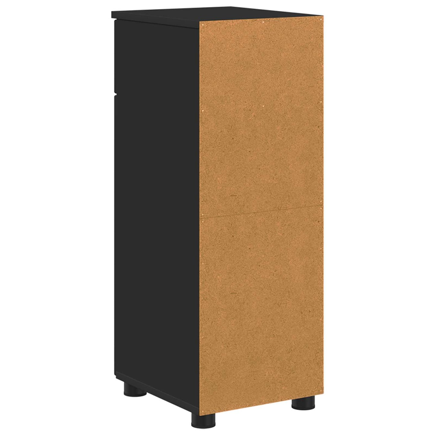 vidaXL Bathroom Cabinet Black 30 x 35 x 80 cm Engineered wood, Metal