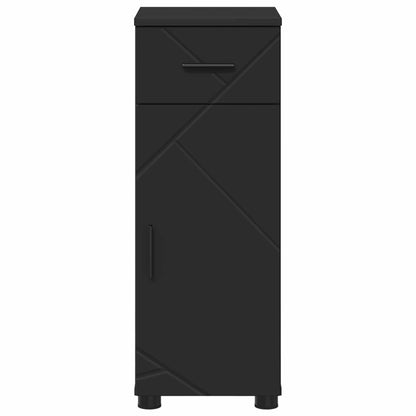 vidaXL Bathroom Cabinet Black 30 x 35 x 80 cm Engineered wood, Metal