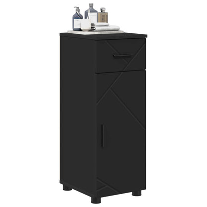 vidaXL Bathroom Cabinet Black 30 x 35 x 80 cm Engineered wood, Metal