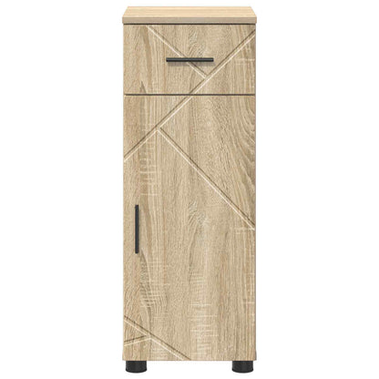 vidaXL Bathroom Cabinet with Drawer Sonoma Oak 30 x 35 x 80 cm