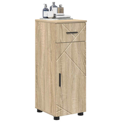 vidaXL Bathroom Cabinet with Drawer Sonoma Oak 30 x 35 x 80 cm