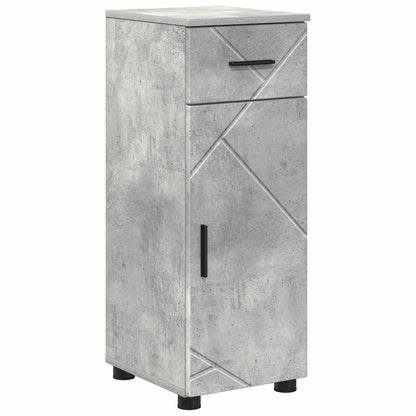 vidaXL Bathroom Cabinet with Drawer Concrete Grey 30 x 35 x 80 cm