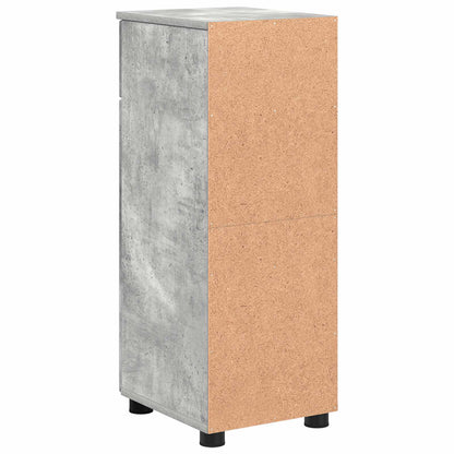 vidaXL Bathroom Cabinet with Drawer Concrete Grey 30 x 35 x 80 cm