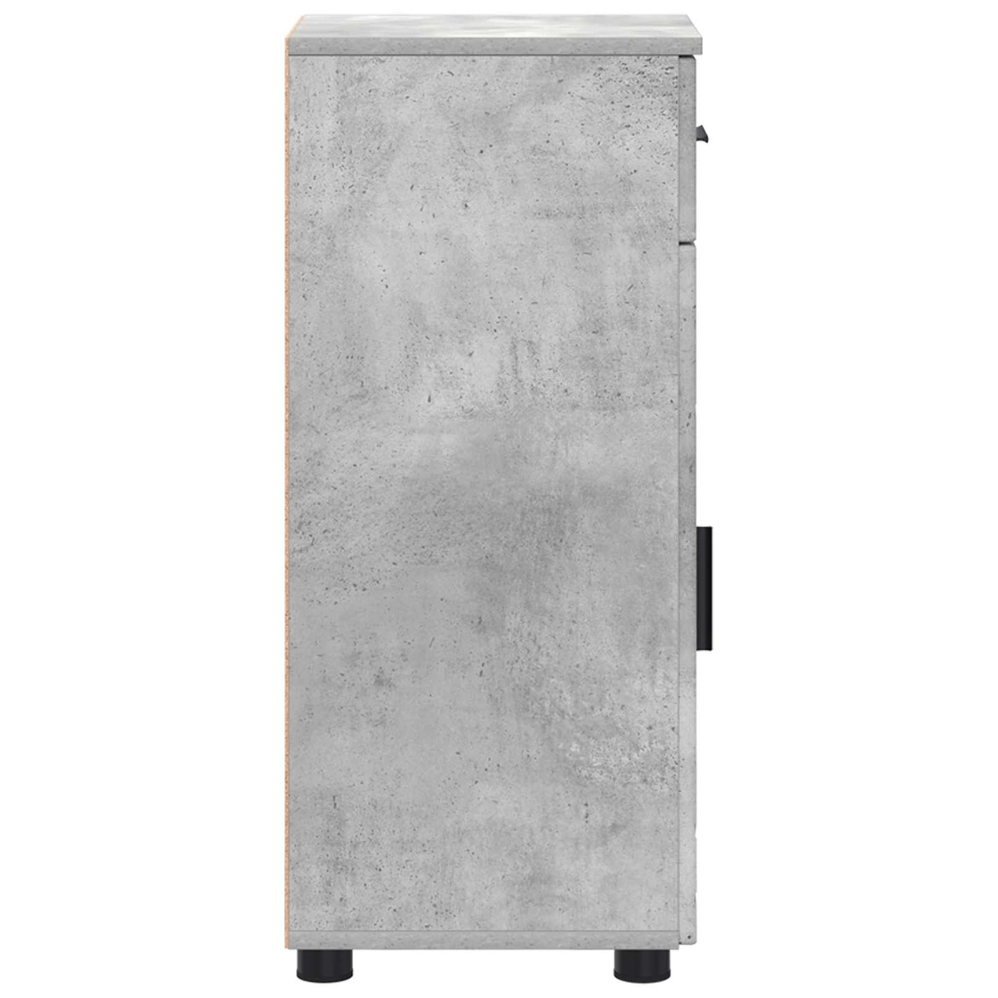 vidaXL Bathroom Cabinet with Drawer Concrete Grey 30 x 35 x 80 cm