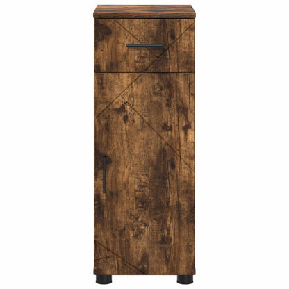 vidaXL Bathroom Cabinet Smoked Oak 30 x 35 x 80 cm