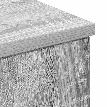 vidaXL Bathroom Cabinet with Drawer Grey Sonoma 30 x 35 x 80 cm