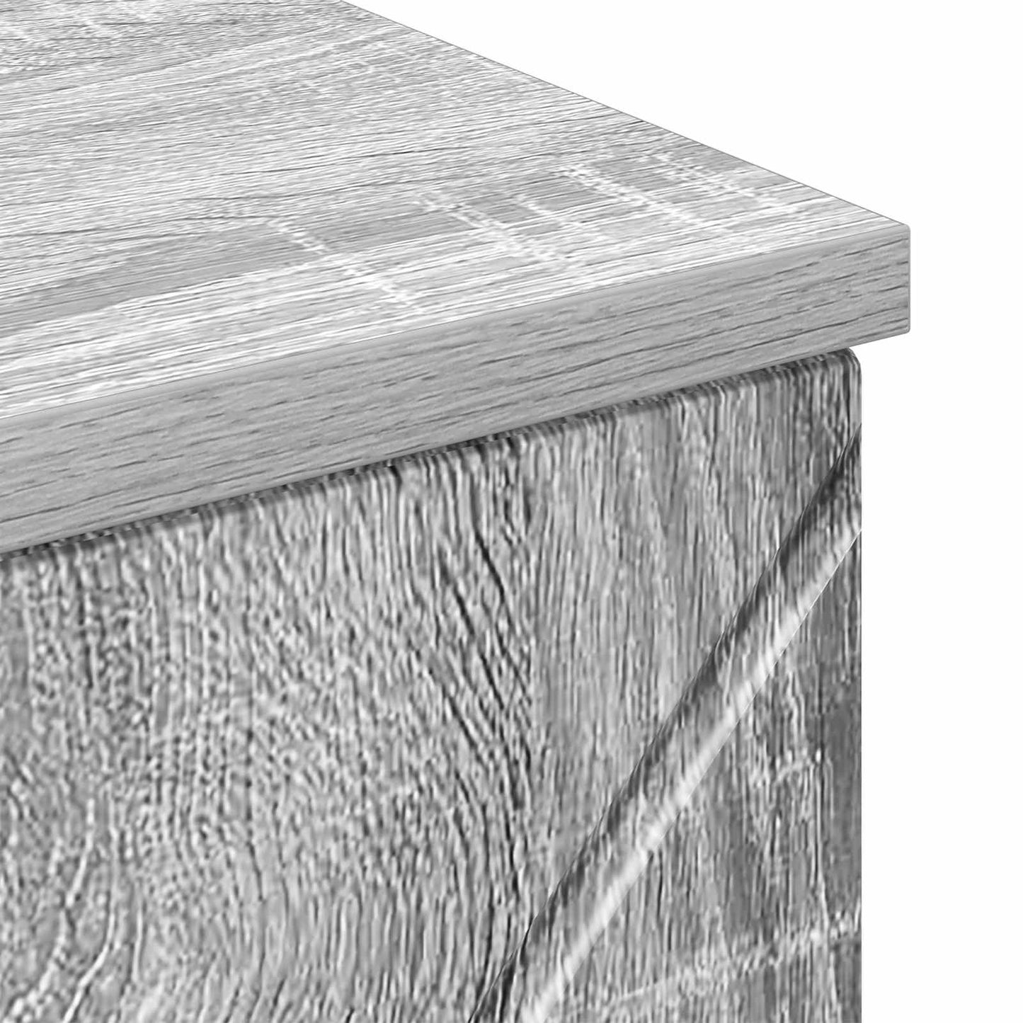 vidaXL Bathroom Cabinet with Drawer Grey Sonoma 30 x 35 x 80 cm