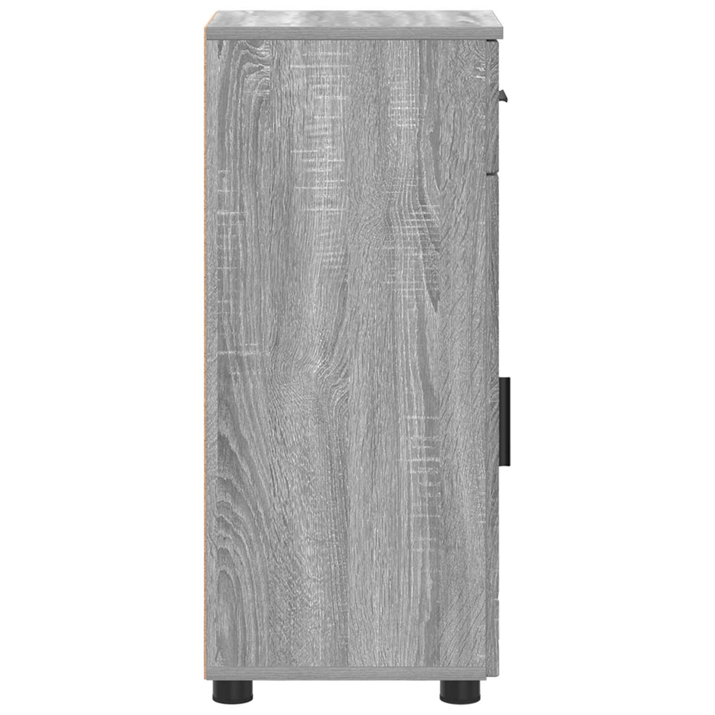 vidaXL Bathroom Cabinet with Drawer Grey Sonoma 30 x 35 x 80 cm