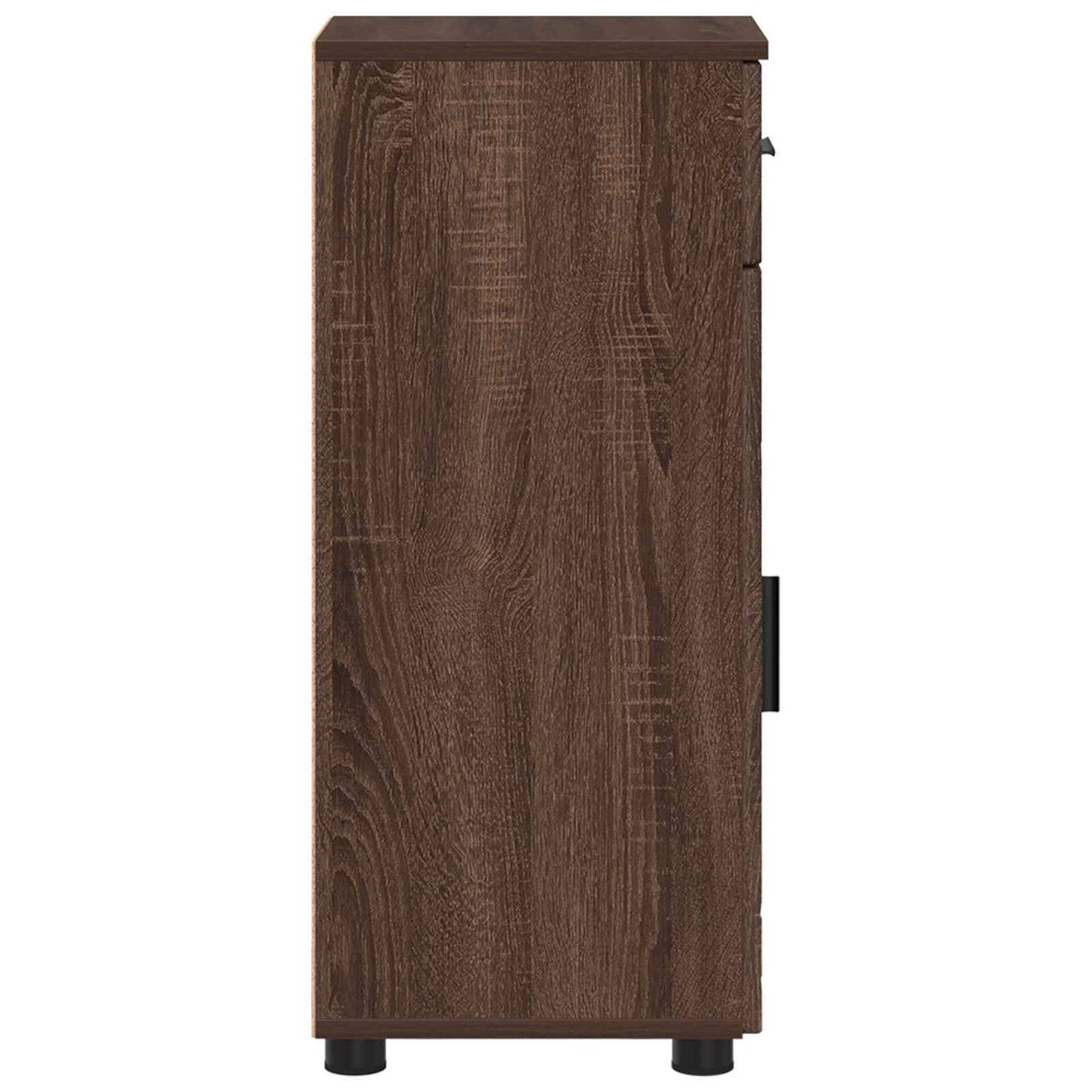 vidaXL Bathroom Cabinet with Drawer Brown Oak 30 x 35 x 80 cm