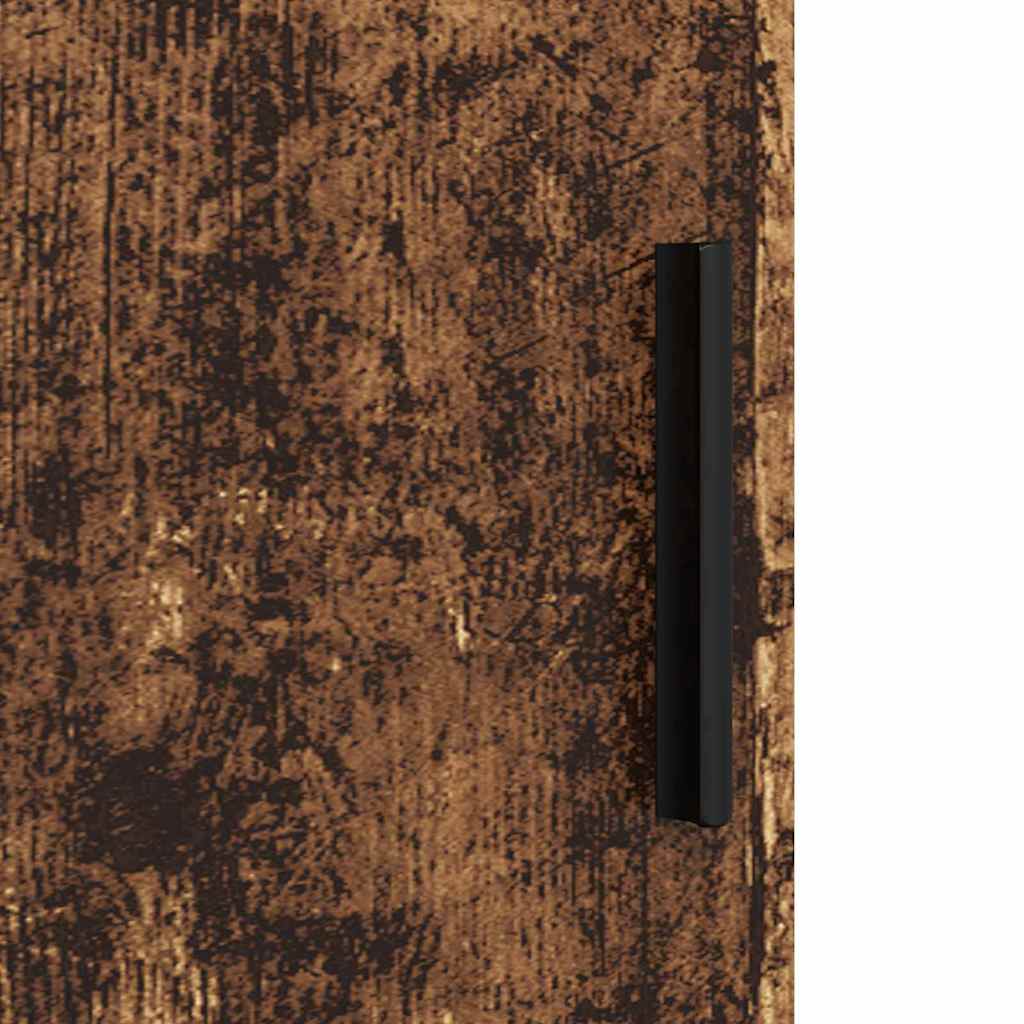 vidaXL Bathroom Cabinet with Drawer with Door Old Wood 30 x 35 x 80 cm
